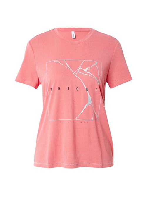 Se ONLY Shirts 'ONLFree Life'  pink / sort / sølv ved About You