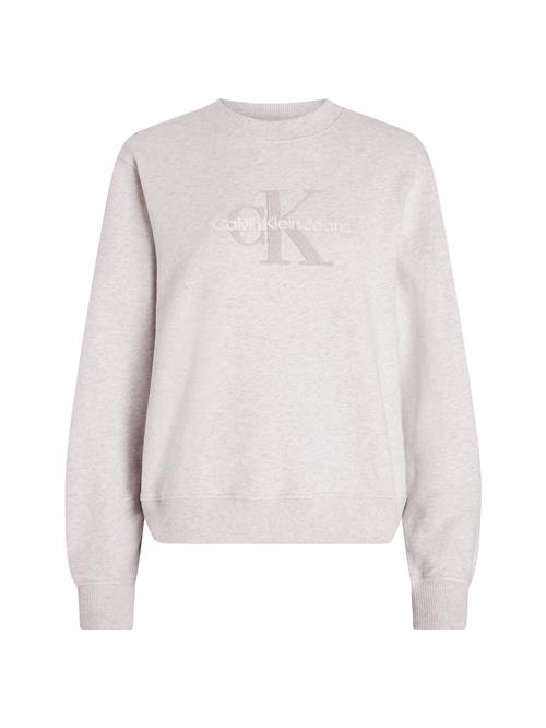 Se Calvin Klein Jeans Sweatshirt  grå-meleret / hvid ved About You