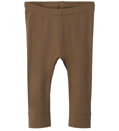 Name It Leggings - Rib - NbmNoe - Walnut