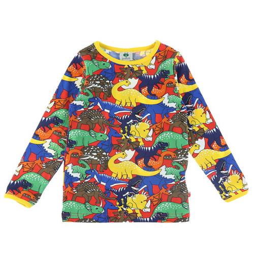 Se SmÃ¥folk Bluse - Apple Red m. Dinosaurer ved KidsWorld