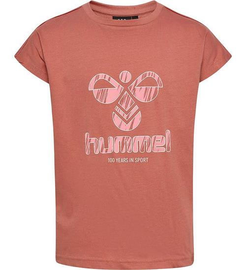 Se Hummel T-shirt - hmlOlivia - Canyon Rose ved KidsWorld