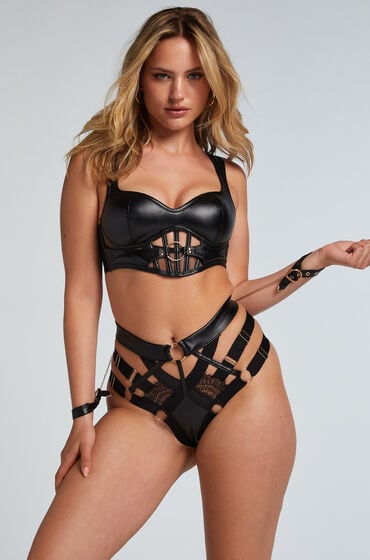 Hunkemöller High leg brasiliansk trusse Faye sort