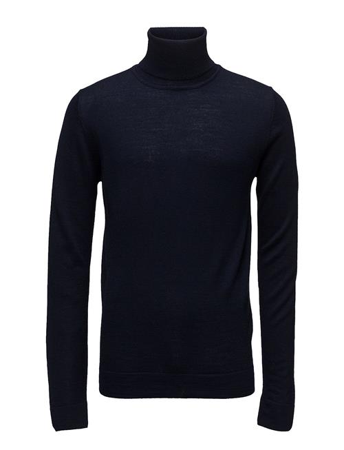 Se Lindbergh Merino Knit Roll-Neck Lindbergh Navy ved Booztlet