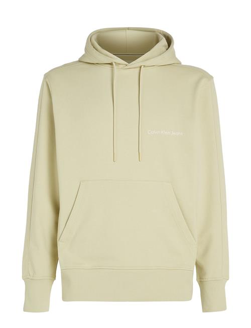 Se Calvin Klein Jeans Institutional Hoodie Calvin Klein Jeans Beige ved Booztlet