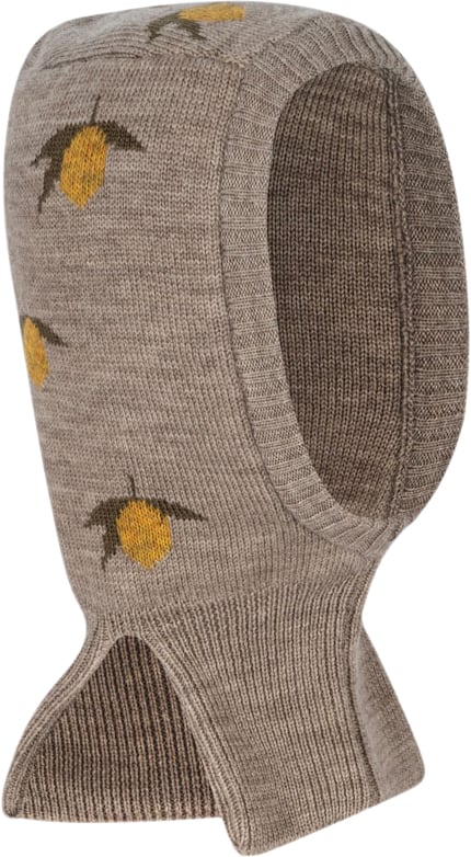 Konges Sløjd Belou Lemon Knit Balaclava 12-18M - Elefanthuer Uld hos Magasin