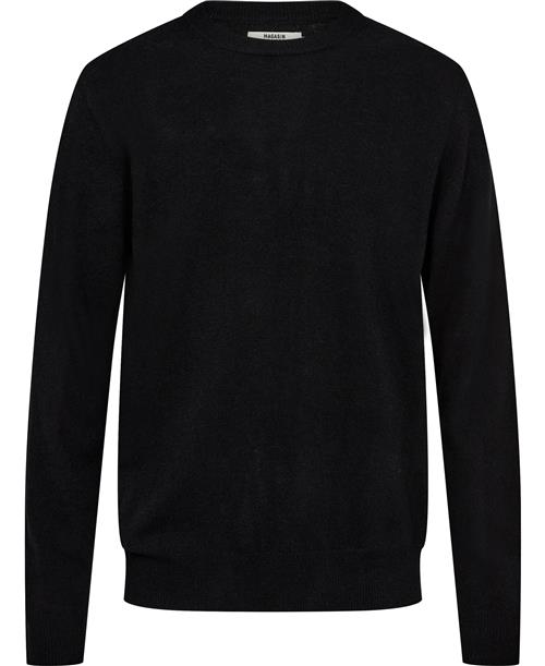 Se Magasin du Nord Collection Magasin Maryn 2 RWS Strik Lambswool Mand Black Sweaters Str L Uld ved Magasin