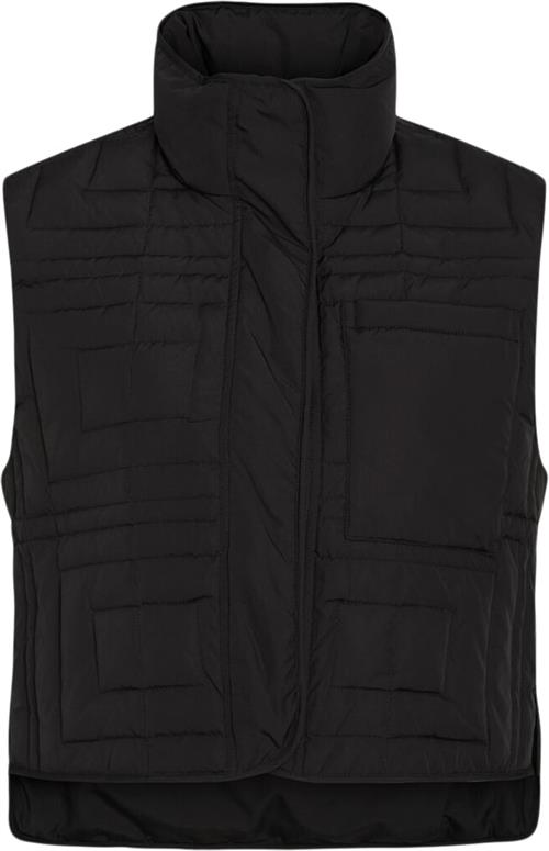 Heartmade ¤ Belsa Vest HM ¤ Kvinde Black Veste Str 42 - hos Magasin