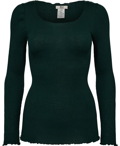 RM by Rosemunde Rmwbalta Modal LS Curl Blouse Kvinde Bottle Green Kortærmede T-shirts Str L - hos Magasin