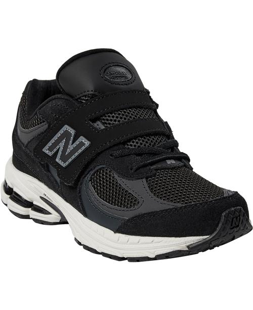 New Balance New Balance 2002 Kids Hook & Loop Black Sneakers Str 18,5 - hos Magasin