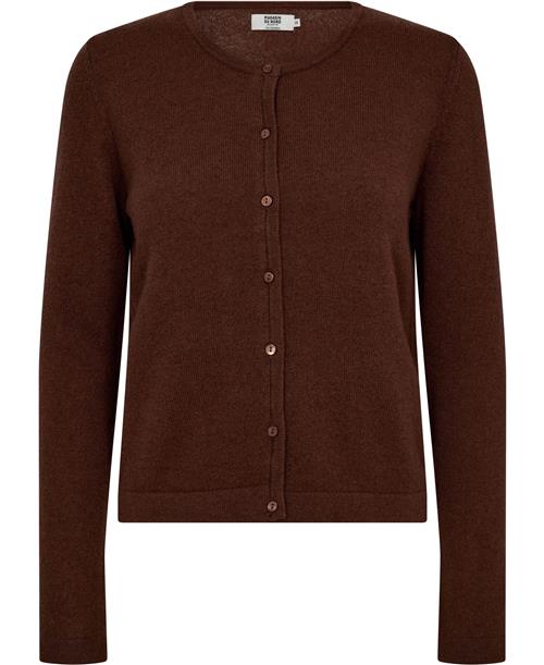 Se Magasin du Nord Collection Magasin Mabel 3 100% Cashmere Kvinde Dark Brown Cardigans Str XL Cashmere ved Magasin