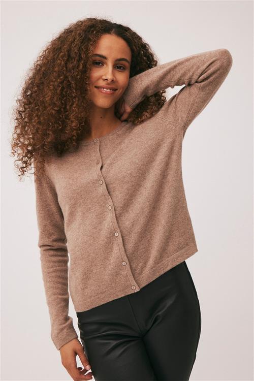 Magasin du Nord Collection Magasin Mabel 3 100 Cashmere Kvinde Sand Melange Cardigans Str XS Cashmere