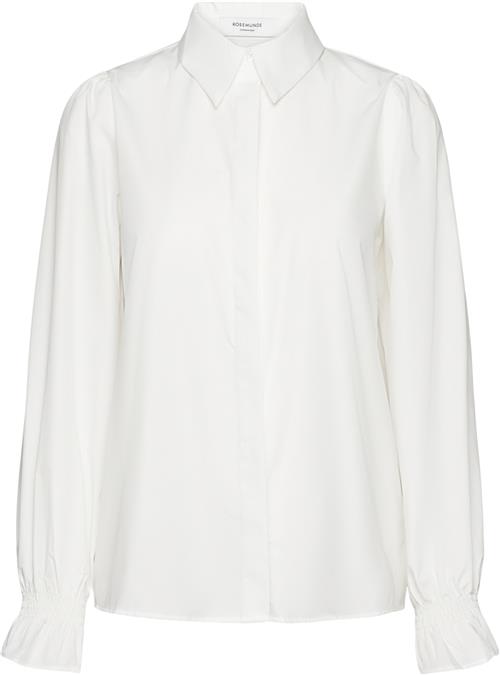 Se RM by Rosemunde Shirt w/ Smock Detail Kvinde Hvid Skjorter Str 42 - hos Magasin ved Magasin