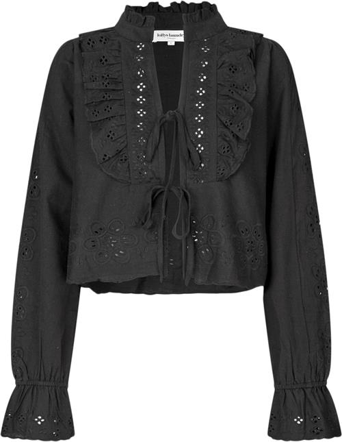 Se Lollys Laundry Davenportll Blouse LS Kvinde Black Langærmede Bluser Str XL - hos Magasin ved Magasin