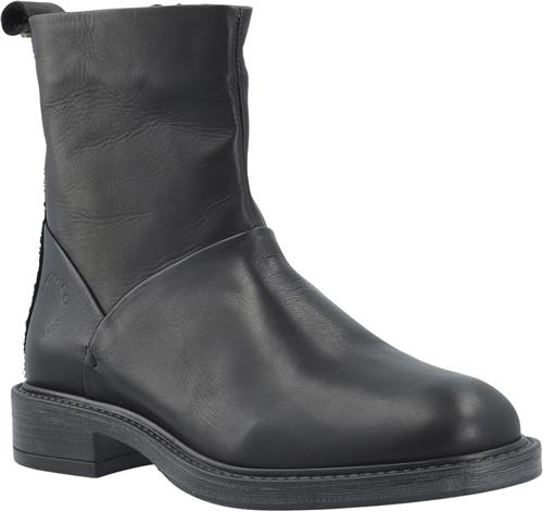 Se Cashott Castina Zip Boot Leather Kvinde Black Ankelstøvler Str 39 - hos Magasin ved Magasin