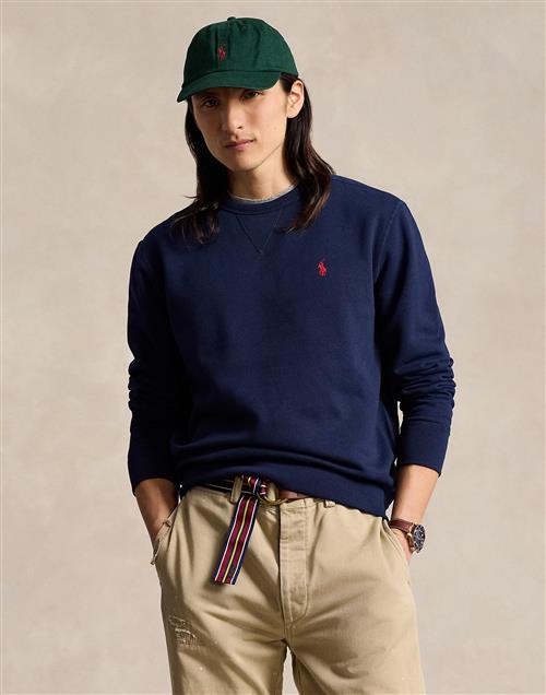 Se Polo Ralph Lauren Fleece Crewneck Sweatshirt Mand Blå Sweatshirts Str L - hos Magasin ved Magasin