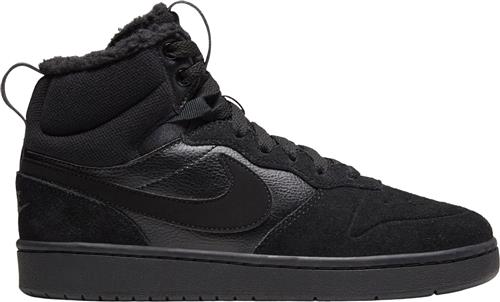 Nike Court Borough Mid 2 Boot Sort Sneakers Str 36 - Læder hos Magasin