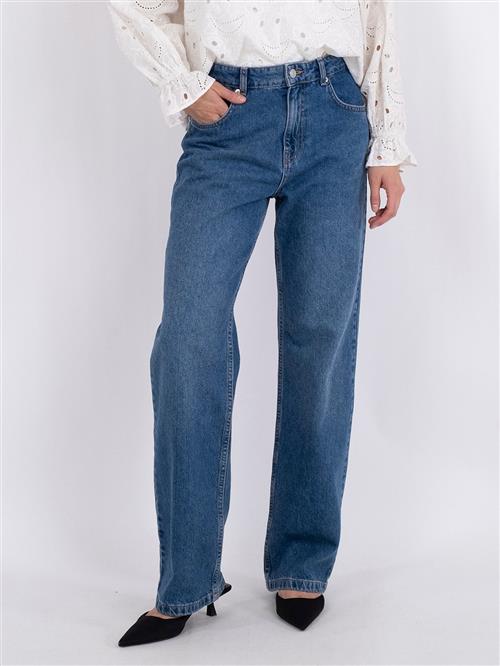 Se Neo Noir Simona D Pants Kvinde Blue Straight Jeans Str 38 - Denim hos Magasin ved Magasin