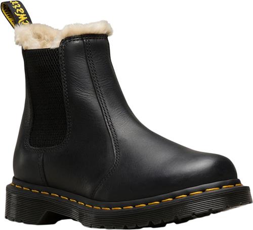 Dr. Martens 2976 Leonore Black Burnished Wyoming Kvinde Black Snørestøvler Str 43 - Læder hos Magasin