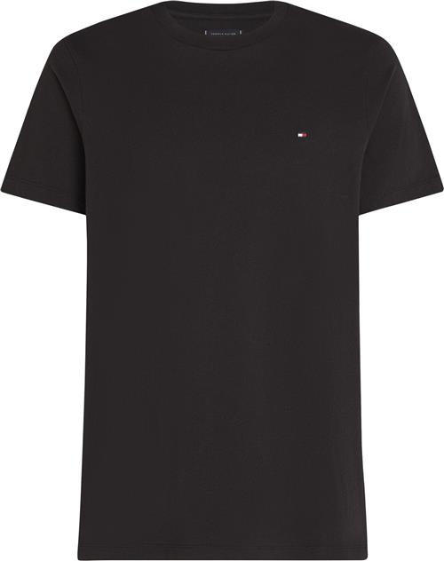 Tommy Hilfiger Essential REG FIT Solid TEE Mand Black Kortærmede T-shirts Str L - hos Magasin