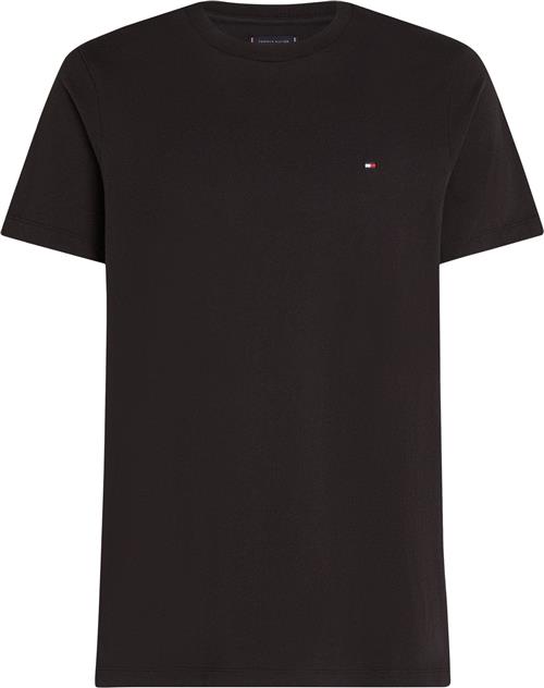 Tommy Hilfiger Essential REG FIT Solid TEE Mand Black Kortærmede T-shirts Str M - hos Magasin