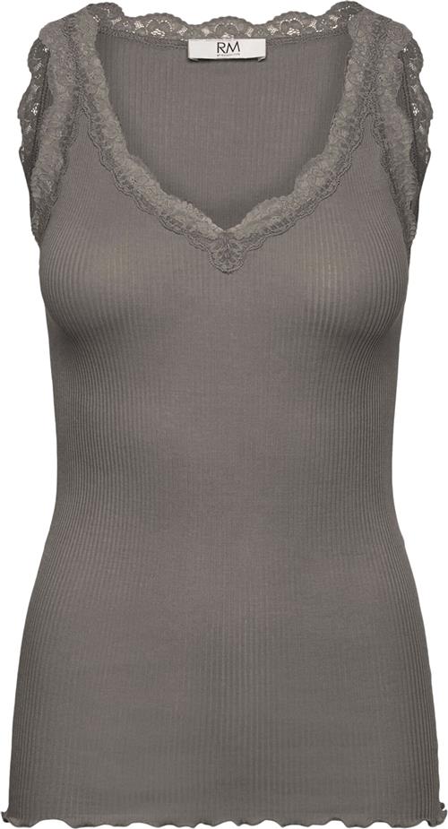 RM by Rosemunde Rmwbalta Modal SL Lace Vneck top Kvinde Koala Toppe Str XL - Bomuld hos Magasin