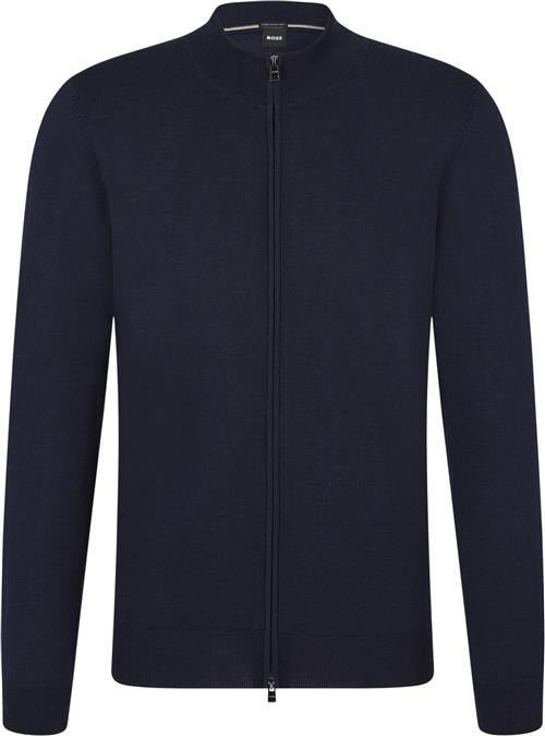 BOSS Balonso Mand Dark Blue Cardigans Str XXL - Uld hos Magasin