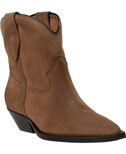 Pavement Jasmin Suede Kvinde Taupe Suede Cowboy & Biker Str 41 - Læder hos Magasin