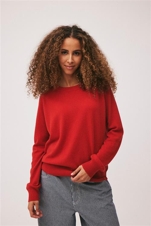 Magasin du Nord Collection Magasin Mabel 2 100 Cashmere Kvinde Haute Red Sweaters Str L Cashmere