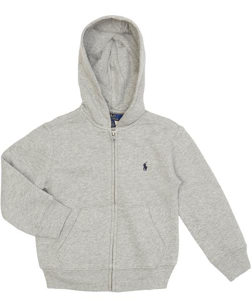 Polo Ralph Lauren Cottonblend-fleece Hoodie Str 6 / 6 år - Grå Hættetrøjer hos Magasin