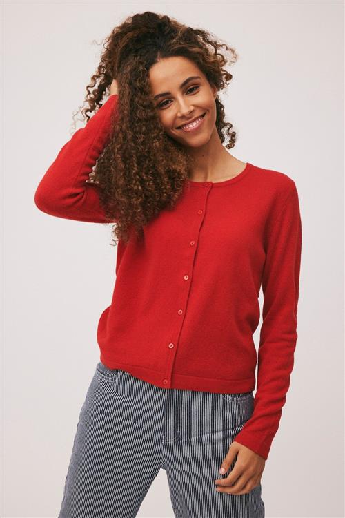 Magasin du Nord Collection Magasin Mabel 3 100 Cashmere Kvinde Haute Red Sweaters Str L Cashmere