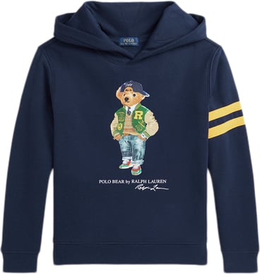 Polo Ralph Lauren Graphic Fleecels PO Hood-kn-sws Str L - Newport Navy Bluser hos Magasin