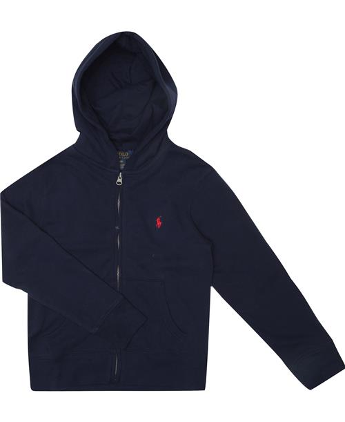 Se Polo Ralph Lauren Cottonblend-fleece Hoodie Str XL - Blå Hættetrøjer hos Magasin ved Magasin