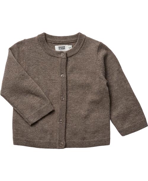 BAKITO by Magasin Du Nord Collection BAKITO by Magasin Strikka RWS Wool & Cashmere Baby Cardigan Str 68 Cashmere Beige Melange Cardigans