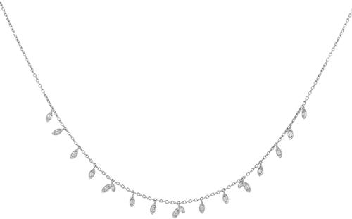 Se ByBiehl Jungle Vine Sparkle Necklace Silver - Halskæder Med Vedhæng hos Magasin ved Magasin