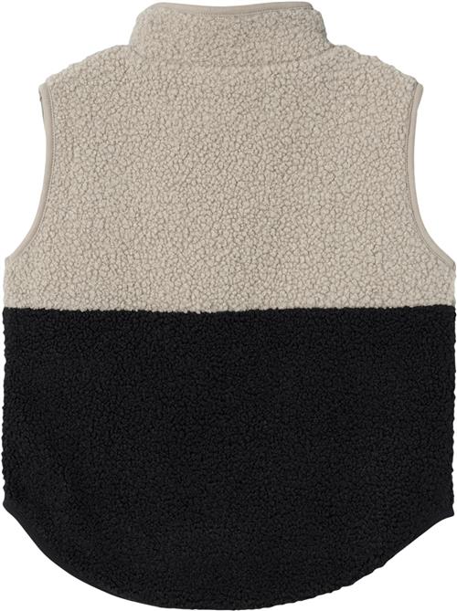 Se Name It Nkmlaket Teddy Waistcoat Str 116 - Sort Veste hos Magasin ved Magasin