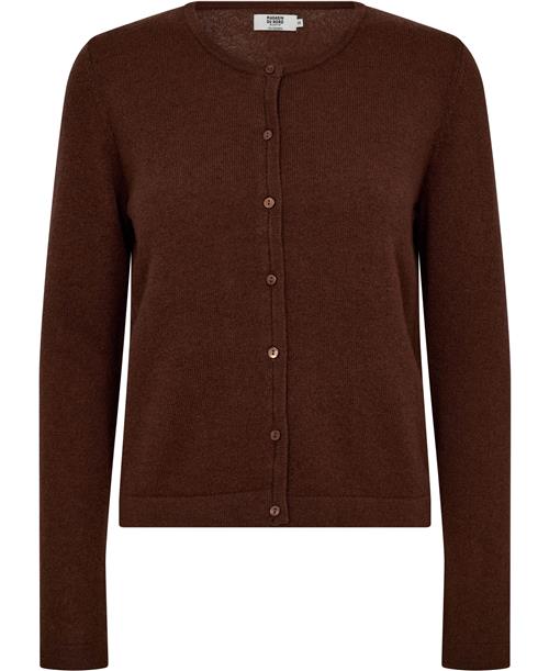 Magasin du Nord Collection Magasin Mabel 3 100 Cashmere Kvinde Dark Brown Cardigans Str S Cashmere