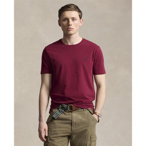 Polo Ralph Lauren Custom Slim Fit Jersey Crewneck Tshirt Mand Vintage Port Heather/c7587 Kortærmede T-shirts Slim Fit Str XXL - Bomuld hos Magasin