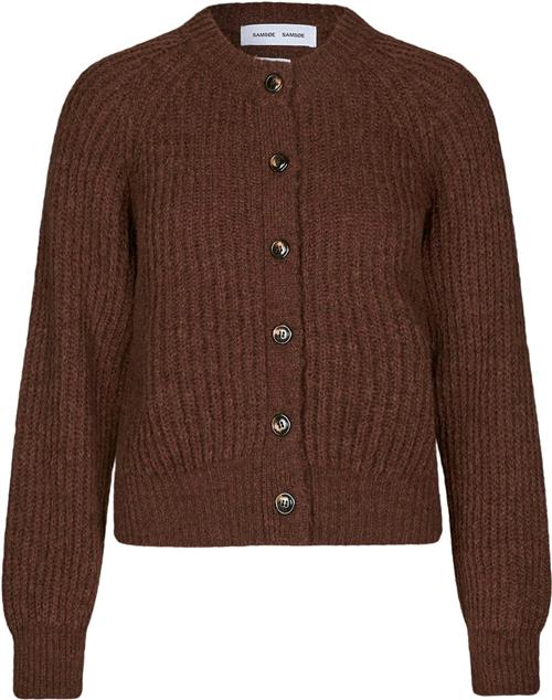 Se Samsøe Samsøe Salayla Cardigan 15009 Kvinde Cappuccino Cardigans Str L - hos Magasin ved Magasin