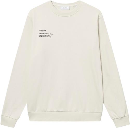 Les Deux Neighborhood Sweatshirt Mand Ivory/black Sweatshirts Str L - hos Magasin