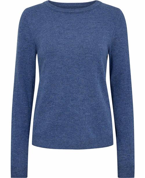 Magasin du Nord Collection Magasin Myrna 1 RWS Strik Lambswool Kvinde Blue Copenhagen Melange Sweaters Str L Uld