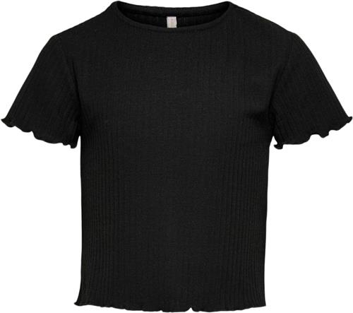 ONLY Kognella S/S Oneck TOP Noos JRS Str 134/140 - Sort Kortærmede T-shirts hos Magasin