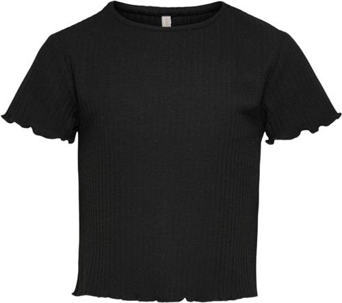 ONLY Kognella S/S Oneck TOP Noos JRS Str 158/164 - Sort Kortærmede T-shirts hos Magasin