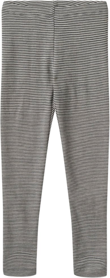 Wheat Uld Leggings Str 4 år / 104 cm Uld - Navy Stripe Leggings hos Magasin