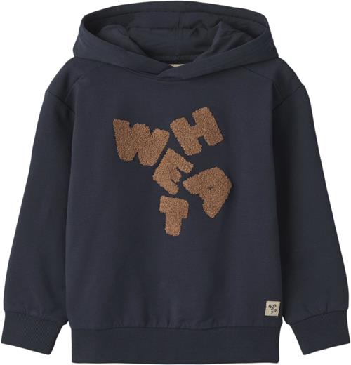 Wheat Sweatshirt Rumvaskebjørn Str 116 cm / 6 år - Blå Sweatshirts Bomuld hos Magasin