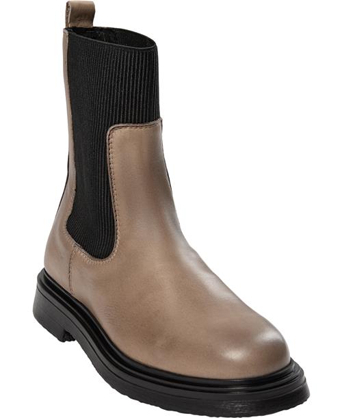 Pavement Friia Kvinde Taupe Chelsea Boots Str 38 - Læder hos Magasin