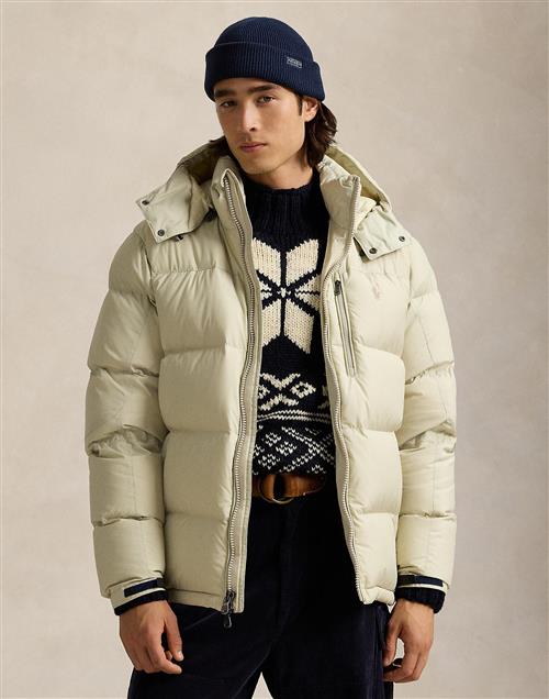 Polo Ralph Lauren Recycled Polyesterel CAP Jacket Mand Basic Sand Vinterjakker Str L - hos Magasin