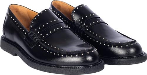 Se ANGULUS Klassisk Penny Loafer med Dekorativ Kvinde 1835 Black Loafers Str 40 - hos Magasin ved Magasin