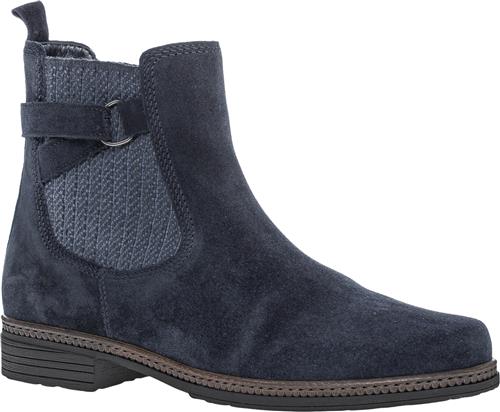 Se Gabor Pazifik RA.Cogn./Dreamvelour MEL Kvinde Blå Chelsea Boots Str 39 - hos Magasin ved Magasin