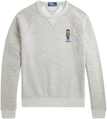 Polo Ralph Lauren Vintage Fleecelsl-sws Mand F24 Loft Heather Vrsy Bear Sweatshirts Str S - hos Magasin