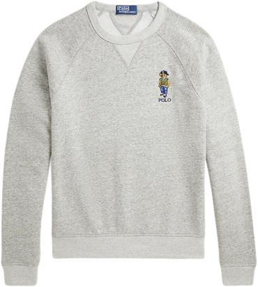 Polo Ralph Lauren Vintage Fleecelsl-sws Mand F24 Loft Heather Vrsy Bear Sweatshirts Str XXL - hos Magasin